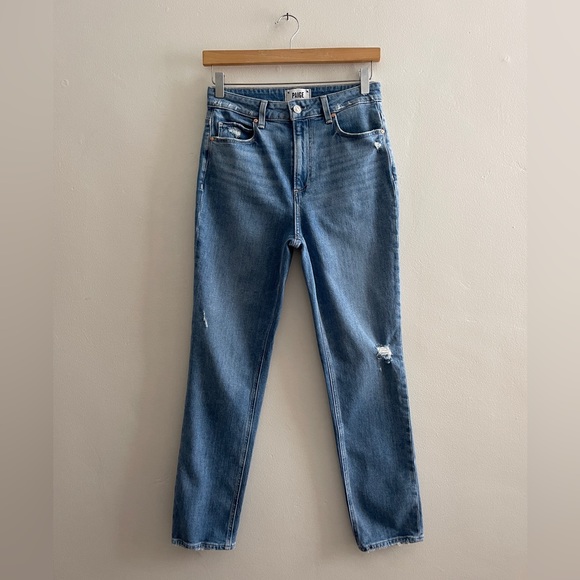Paige Sarah Slim Capulet Destructed Jeans, Size 27 - Picture 8 of 16